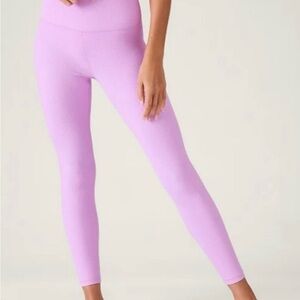 Athleta Women’s Ultra High RiseElation Tight Ribbed in Orchard Pink Size L